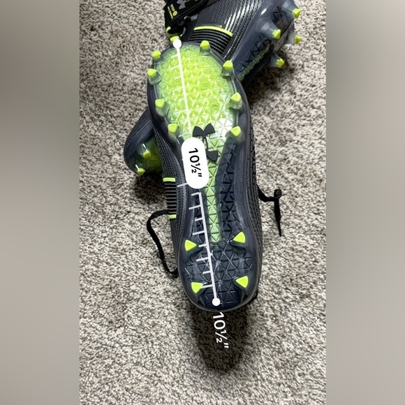 🛍️soldUnder Armor Highlight MC Black Football Cleats Size 9 - Picture 12 of 12